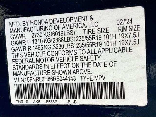 2024 Honda Odyssey Touring