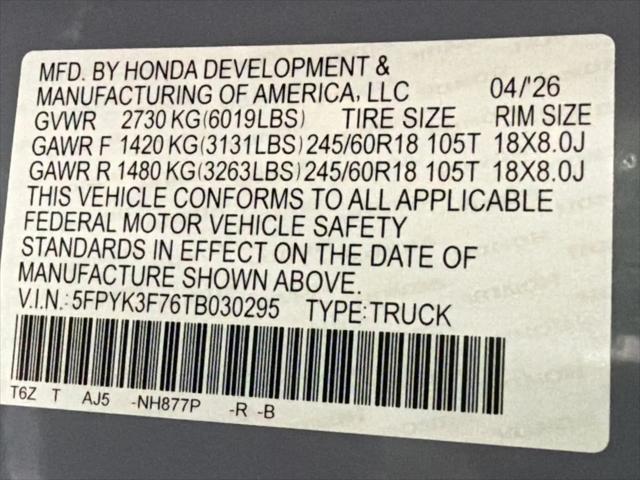 2026 Honda Ridgeline TrailSport+