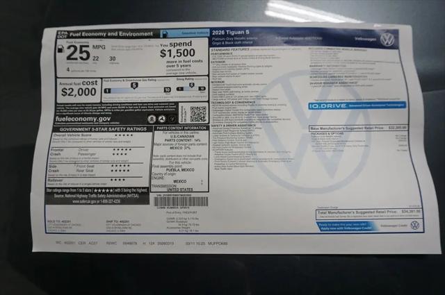 2026 Volkswagen Tiguan S