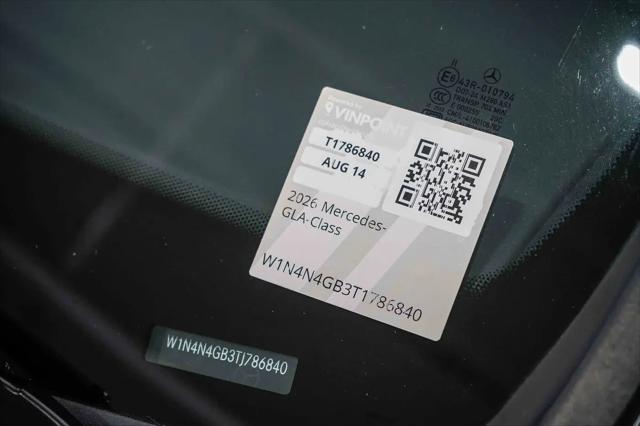 2026 Mercedes-Benz GLA-CLASS 4MATIC