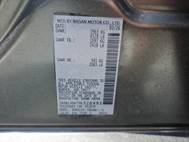 2026 Nissan Altima SV FWD