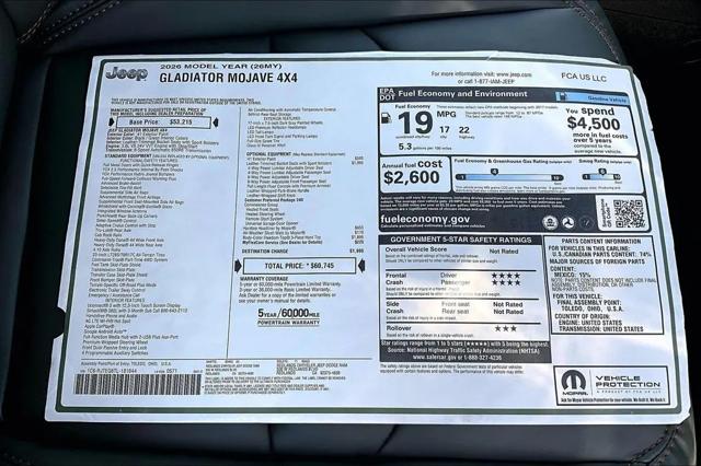 2026 Jeep Gladiator Sport