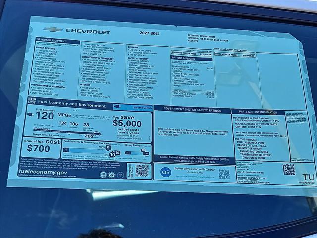 2027 Chevrolet Bolt LT FWD