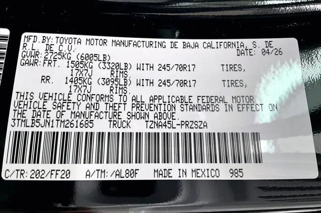 2026 Toyota Tacoma SR5