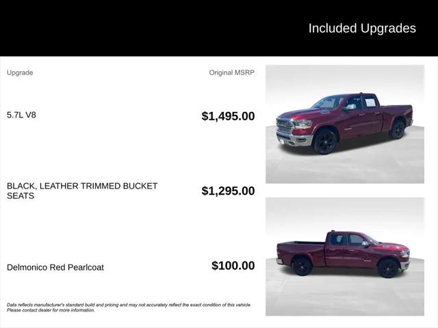 2020 Ram 1500 Laramie Quad Cab 4x4 6'4" Box