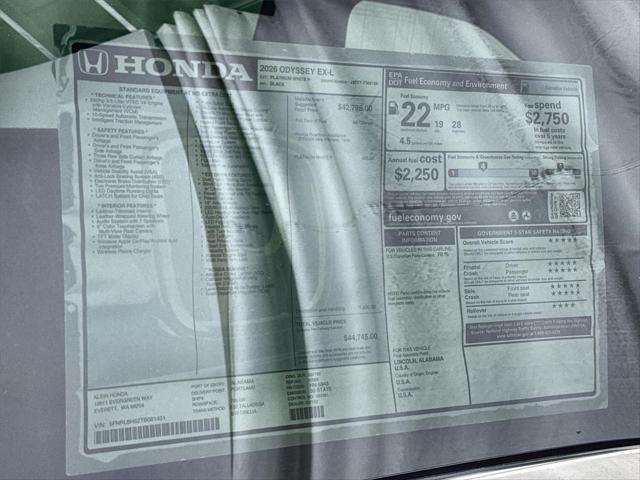 2026 Honda Odyssey EX-L