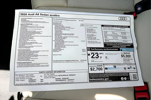 2026 Audi A6 Premium Plus