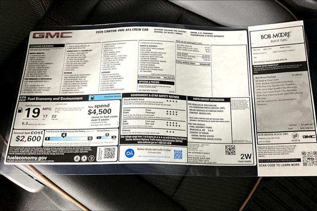 2026 GMC Canyon AT4, 4WD