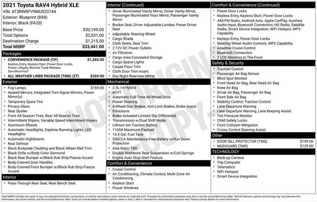 2021 Toyota RAV4 Hybrid XLE 2021 Toyota RAV4 Hybrid XLE