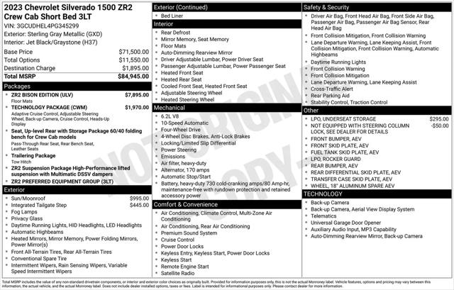 2023 Chevrolet Silverado 1500 4WD Crew Cab Short Bed ZR2