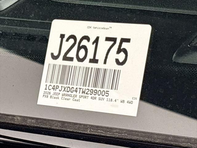 2026 Jeep Wrangler Sport S
