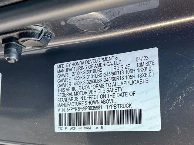 2023 Honda Ridgeline RTL