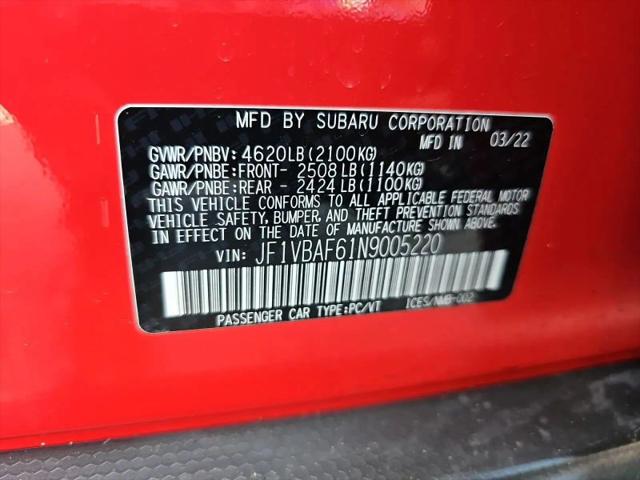 2022 Subaru WRX Premium