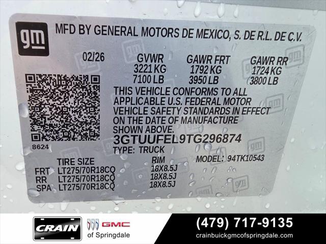 2026 GMC Sierra 1500 Crew Cab, Short Bed, AT4X, 4WD