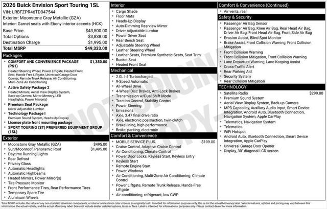 2026 Buick Envision Sport Touring AWD