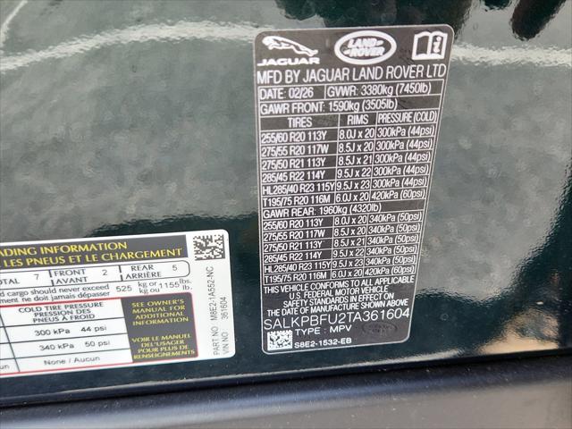 2026 Land Rover Range Rover P400 SE 7 Seat