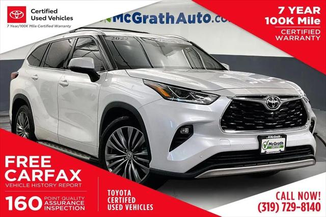 2022 Toyota Highlander Platinum for sale in Iowa City, IA