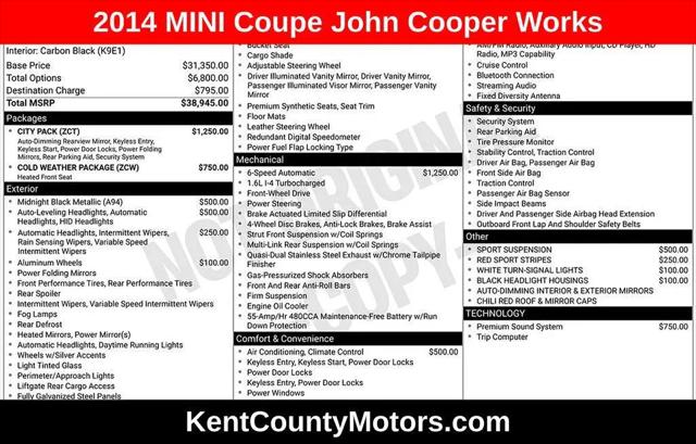 2014 MINI Coupe John Cooper Works for sale in Dover, DE