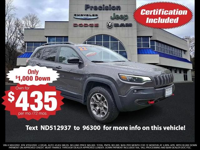 2022 Jeep Cherokee Trailhawk 4x4 for sale in Butler, NJ