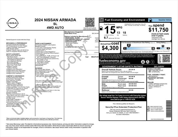 2024 Nissan Armada SL 4WD