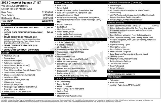 2023 Chevrolet Equinox AWD LT