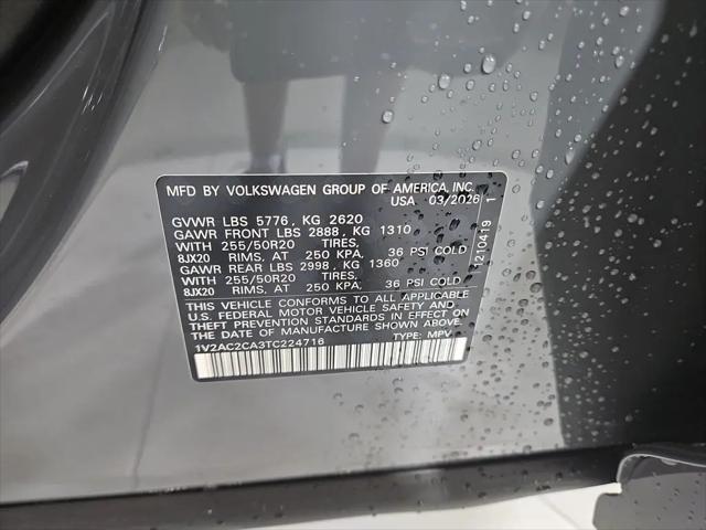 2026 Volkswagen Atlas Cross Sport SEL R-Line Black