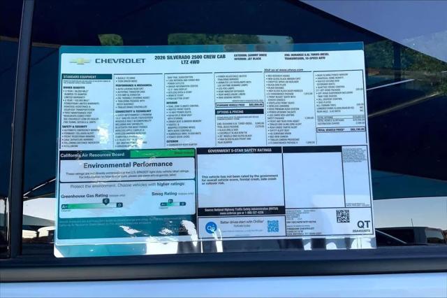 2026 Chevrolet Silverado 2500HD Crew Cab, Standard Bed, LTZ, 4WD