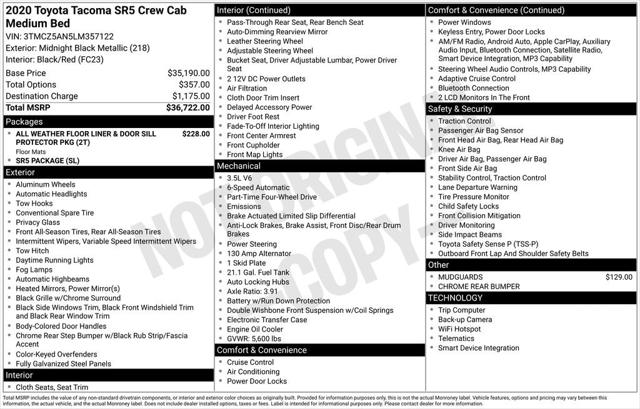 2020 Toyota Tacoma SR5 V6