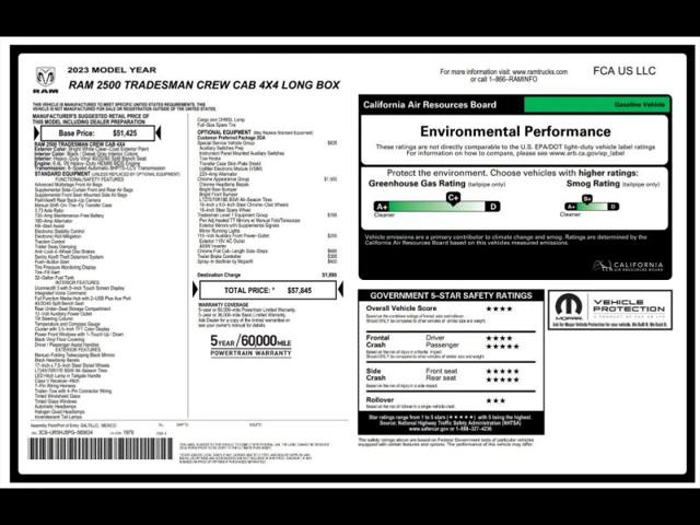 2023 Ram 2500 Tradesman Crew Cab 4x4 8' Box