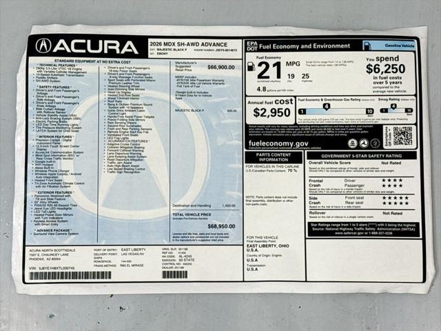 2026 Acura MDX Advance Package