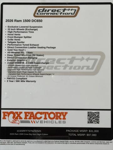 2026 Ram 1500 Big Horn Crew Cab 4x4 57 Box