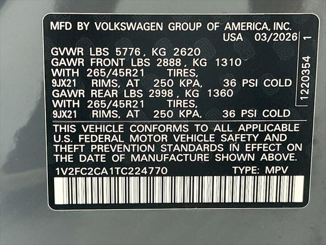 2026 Volkswagen Atlas Cross Sport SEL Premium R-Line
