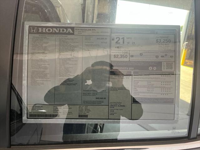 2026 Honda Ridgeline RTL