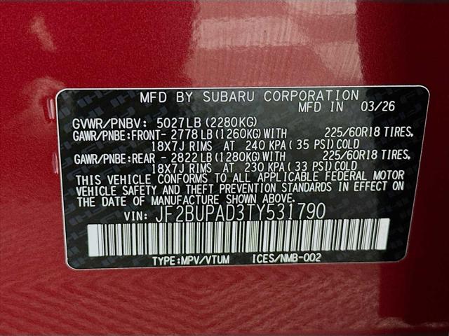 2026 Subaru Outback Touring XT