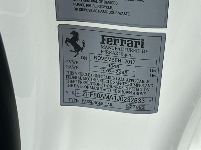 2018 Ferrari 488 Spider Unknown
