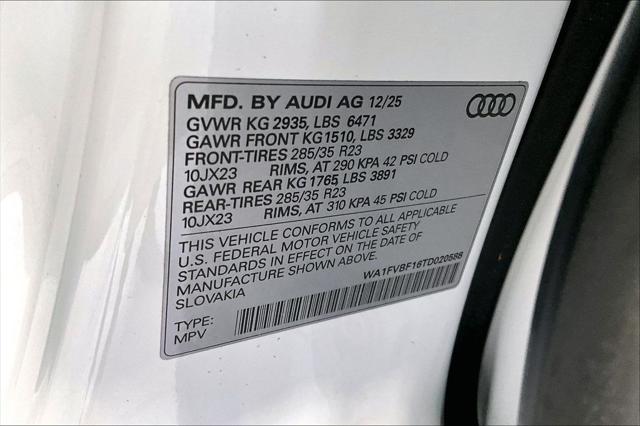 2026 Audi Q8 Prestige Plus 55 TFSI quattro Tiptronic