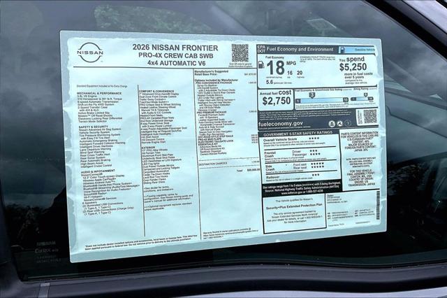 2026 Nissan Frontier Crew Cab PRO-4X 4x4