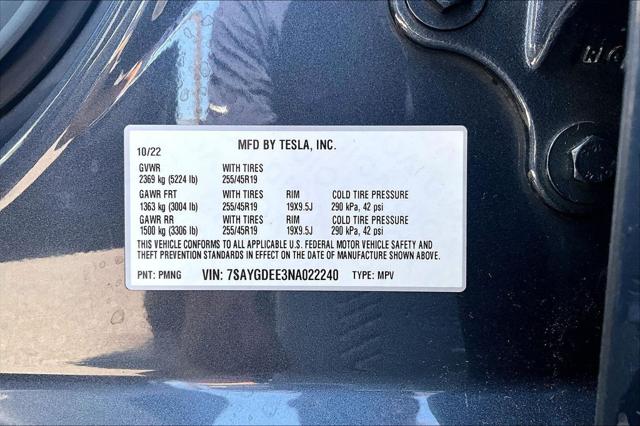 2022 Tesla Model Y Long Range Dual Motor All-Wheel Drive
