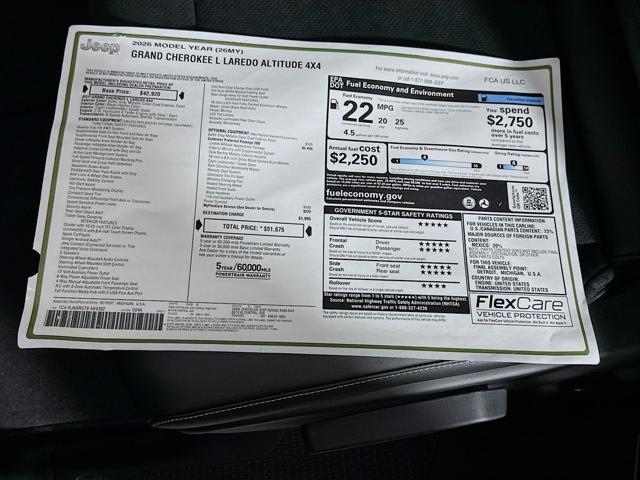 2026 Jeep Grand Cherokee L Altitude 4x4