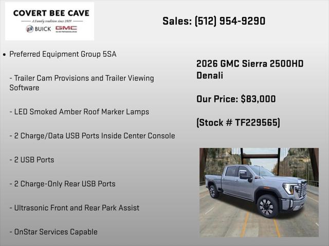 2026 GMC Sierra 2500HD Crew Cab, Standard Bed, Denali, 4WD