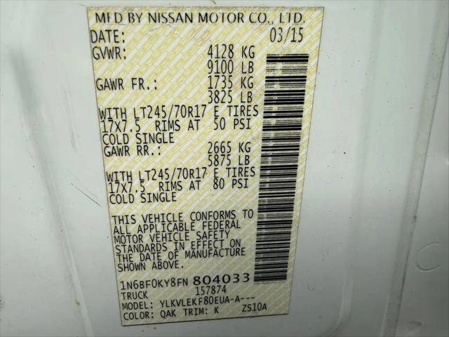 2015 Nissan 2500 SV V6
