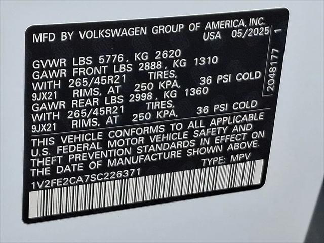 2025 Volkswagen Atlas Cross Sport 2.0T SEL Premium R-Line