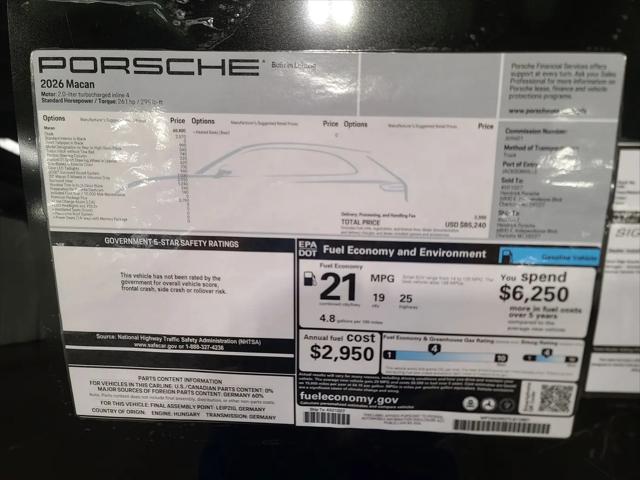 2026 Porsche Macan Macan