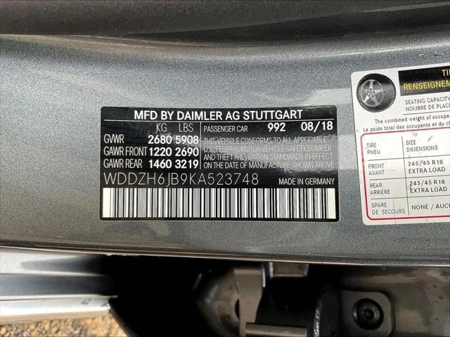 2019 Mercedes-Benz E-Class E 450