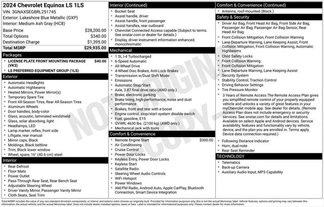 2024 Chevrolet Equinox AWD LS