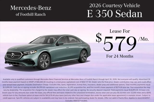2026 Mercedes-Benz E 350 E 350