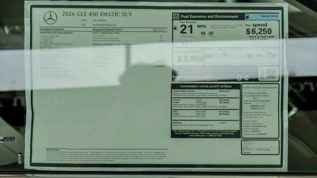 2026 Mercedes-Benz GLE GLE 450 4MATIC