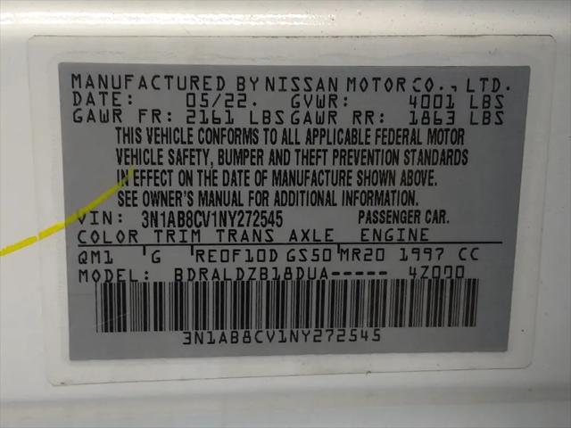 2022 Nissan Sentra SV Xtronic CVT