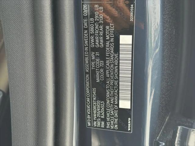 2026 Volvo XC60 Plug-In Hybrid Plus, T8 AWD Electric/Gasoline, Dark