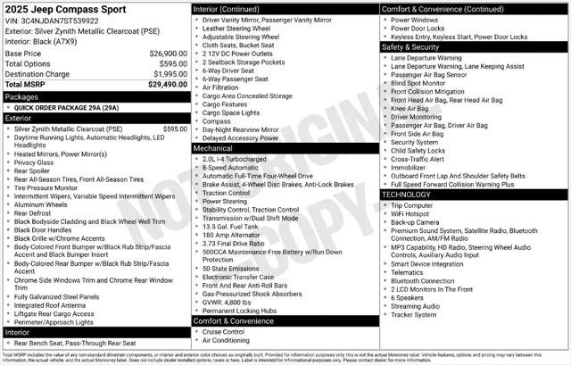 2025 Jeep Compass Sport 4x4
